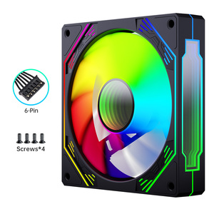 Snowman ck120mm RGB trường hợp <span class=keywords><strong>Fan</strong></span> yên tĩnh phiên bản luồng không khí cao LED trường hợp <span class=keywords><strong>Fan</strong></span> đảo ngược Blade <span class=keywords><strong>Fan</strong></span> Tương thích Bo mạch chủ cho PC trường hợp RGB - Product Image 3