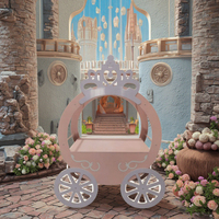 Chariot de repas personnalisé Chariot de présentation de fleurs et de desserts Chariot de décoration de mariage pour fête en plein air