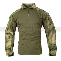 Emersongear Vente en gros de vêtements tactiques de combat, t-shirt et pantalon camouflage vert feuillage