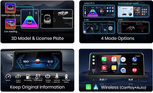 Sistema Multimediale per Auto con Schermo Touch, Linux Android Auto, Carplay Wireless, Montaggio su Cruscotto, Telecamera Posteriore per Assistenza al Parcheggio per <span class=keywords><strong>BMW</strong></span> X1 F48 - Product Image 2