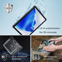 Tablet Industrial Resistente de 10.1 Pulgadas, Android 15, Octa Core, Batería de 32000mAh, IP68/IP69K, 12GB, 512GB, NFC, Resistente al Agua, 5G para Exteriores