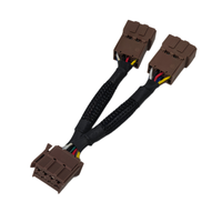 Faisceau de câblage automobile en Y, 1 vers 2, 8 voies, connecteur de minuterie, câble répartiteur fil à fil pour réparation et modification automobile