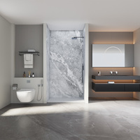 Panneau mural de douche SMC sur mesure, kit de 3 panneaux pour salle de bain d'hôtel