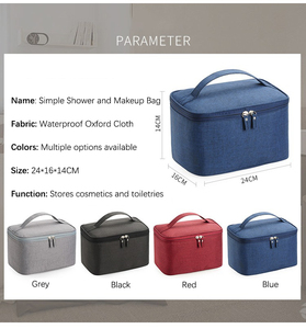 อุปกรณ์อาบน้ำแบบพกพาสำหรับตั้งแคมป์กลางแจ้ง  กระเป๋าจัดระเบียบอุปกรณ์ในห้องน้ำ ชุดโกนหนวด กระเป๋าเครื่องสำอาง - Product Image 3
