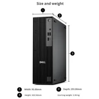 Ordinateur de bureau Dell neuf pour Pro Slim QCS1250 Ultra5-235 8G 512G