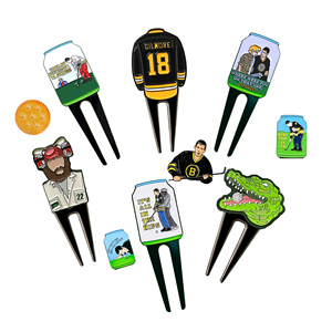 Marcador de Pelota de <span class=keywords><strong>Golf</strong></span> Metálico Personalizado con Diseño Patriótico de Camiseta de Fútbol, Marcadores de <span class=keywords><strong>Golf</strong></span> Magnéticos con Diseños Aleatorios para Reparación de Campo - Product Image 3