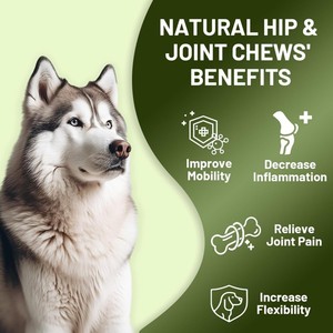OEM/ODM beschikbaar. Natuurlijke ingrediënten. Supplement voor heupgewrichten bij huisdieren met glucosamine. Voor alle hondenrassen. Kauwsupplementen voor honden. - Product Image 2