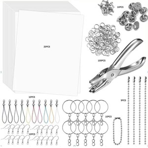 <span class=keywords><strong>Film</strong></span> thermorétractable transparent de haute qualité pour loisirs créatifs, idéal pour les ensembles artistiques, les breloques, les bijoux et les logos imprimés à jet d'encre - Product Image 1