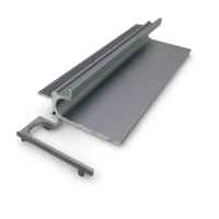 Poignée de placard moderne en alliage d'aluminium pour armoire, commode, penderie - Design dissimulé à barre longue, durable et écologique, OEM