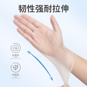 Kangbang Disposable <b>Plastic</b> <b>Gloves</b> Food Processing Kitchen Beauty Hairdressing Camping One-time Use Simple Style - Product Image 5