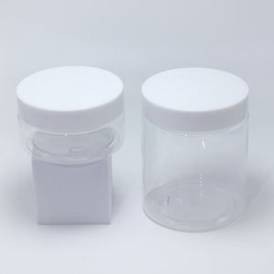 Wholesale 8oz Plastic Cosmetic Cream <b>Scrub</b> Jars 250g White <b>Cap</b> Empty Jars with Lids for Body <b>Scrub</b> - Product Image 2