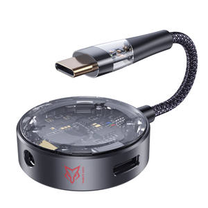 Type-C อะแดปเตอร์เสียง USB C <span class=keywords><strong>HUB</strong></span> 60W 3.5mm หูฟังสำหรับ iPad Android <span class=keywords><strong>Xiaomi</strong></span> Huawei โทรศัพท์ซัมซุง - Product Image 1