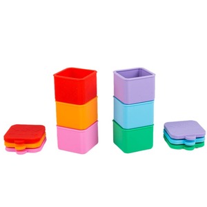 BPA miễn phí Silicone Baking cup vuông hình chữ nhật Snack thực phẩm lưu trữ Silicone <span class=keywords><strong>container</strong></span> Salad Dressing Sauce <span class=keywords><strong>container</strong></span> - Product Image 5