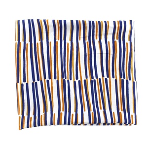 Ladies Color Blocking Soft Smooth Custom Print Geometric Blue Orange Striped Zigzag Edge Long Satin <strong>Women</strong> <strong>Silk</strong> <strong>Scarf</strong> for <strong>Women</strong> - Product Image 5