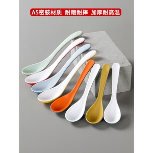 Xiangyuan melamine spoons, restaurant and hotel commercial soup spoons, <b>plastic</b> spoons, ladles, hot pot colorful imitation - Product Image 2