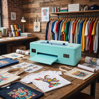 Erasmart A3 Imprimante colorée personnalisée 1390 Tête d'impression jet d'encre Logo textile Vêtements T Shirt Machine d'impression Impresora DTF Printer