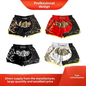 MMA Mixed Martial Arts Sanda <strong>Shorts</strong> for Men <strong>Women</strong> Muay Thai <strong>Boxing</strong> Uniforms Competition Training for Running Fighting Pants - Product Image 5