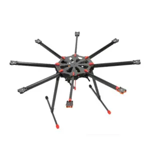 TAROT X8 TOUS Octocopter 8 axes en fibre de carbone TL8X000 avec patins d'atterrissage rétractables électriques et bras pliant pour la photographie FPV