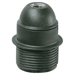 E27 Lamp Holder M10x1 Black Screw Base <b>Socket</b> For <b>Lighting</b> Fixtures - Product Image 1