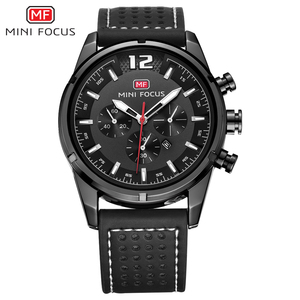 Zakol — montre à Quartz MINI FOCUS pour hommes, multi-fonction, bracelet en cuir marin, calendrier, 3 cadrans, <span class=keywords><strong>6</strong></span> mains, référence mf05g - Product Image 2