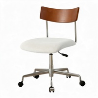 Chaise d'ordinateur moderne nordique, design ergonomique pour la maison/la chambre, assise confortable sans fatigue