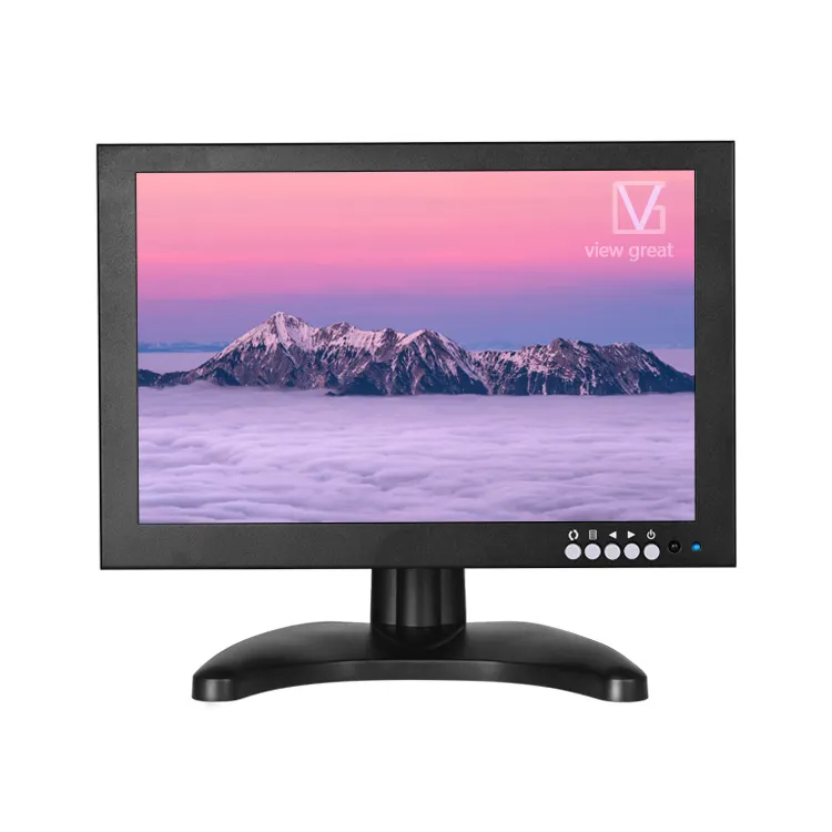 Monitor lcd de computador, mini monitor de computador industrial cctv de 8 polegadas com entrada bnc vga HD-MI