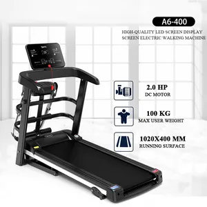 YUNAPO Fitness Exercise Mechanical Electric Treadmill Commercial Home Treadmill Running Machine With Screen Vibration Function