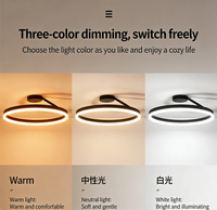 Lámpara de Techo LED Circular Moderna y Minimalista, Ideal para Dormitorio, Estudio, Comedor y Balcón