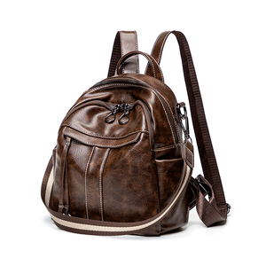 Vintage Lady <strong>Backpack</strong> Anti <strong>Theft</strong> Bag Soft PU Water <strong>Proof</strong> Travel Bag - Product Image 1
