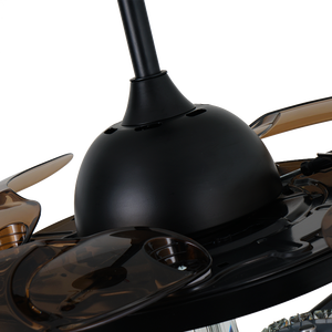 Venta directa Ventilador de techo de lujo con motor de CC de tres aspas Ventilador de techo remoto decorativo con luces regulables - Product Image 5