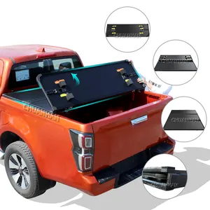트럭 액세서리 알루미늄 하드 접이식 트라이 폴드 tonneau 커버 5.8 피트 시보레 실버라도 1500