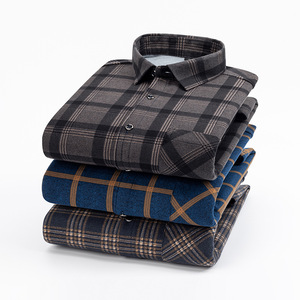 Áo sơ mi nam ODM kiểu dáng thường ngày, tay dài, kẻ ca rô, cổ đứng, cài khuy đơn, chất liệu mềm mại, thoáng khí, thiết kế nhuộm màu trơn, thích hợp cho mùa đông - Product Image 5