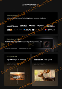 โปรเจคเตอร์ Rc XGIMI RS30 Pro Max 4100CVIA 4K พร้อมซูมออปติคอล 1.2-1.5:1 และเทคโนโลยีเลเซอร์สามสีสำหรับการฉายภาพระยะไกล - Product Image 3