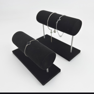 Nhà Máy Trực Tiếp Màu Đen Mở Nhung Đồ Trang Sức Nhẫn Và Vòng Cổ Hiển Thị Đứng Thanh Lịch Đạo Cụ Thiết Lập Cho Hiển Thị Phụ Kiện - Product Image 3