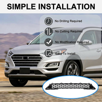 Pour Hyundai Tucson 2019-2021, grille inférieure du pare-chocs avant, grille texturée noire en maille, couverture OE 86561D3500 86561-D3500