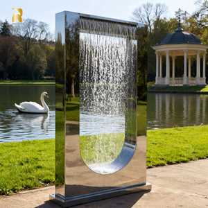 Fuente de Agua en <span class=keywords><strong>Cascada</strong></span> Moderna de Acero Inoxidable de Gran Tamaño RELONG para Parques Públicos al Aire Libre - Product Image 3