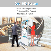 Pour HDFocus 55 pouces LED écran LCD technologie de fenêtre pour l'amélioration de l'impact publicitaire Installation de support de sol pour Educat