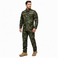 Ropa de Senderismo al por Mayor, Conjunto de Dos Piezas de Soft Shell para Pesca, Uniforme Táctico, Ropa de Caza, Trajes Deportivos de Invierno para Hombre