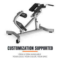 Chaise romaine multifonctionnelle en acier pour extensions dorsales et hyperextensions, équipement de musculation pour usage commercial et domestique