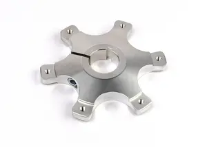 Go Kart Sprocket Hub Diámetro de 1,25 pulgadas para piñones de aluminio divididos. Plata para piezas y accesorios Go Kart