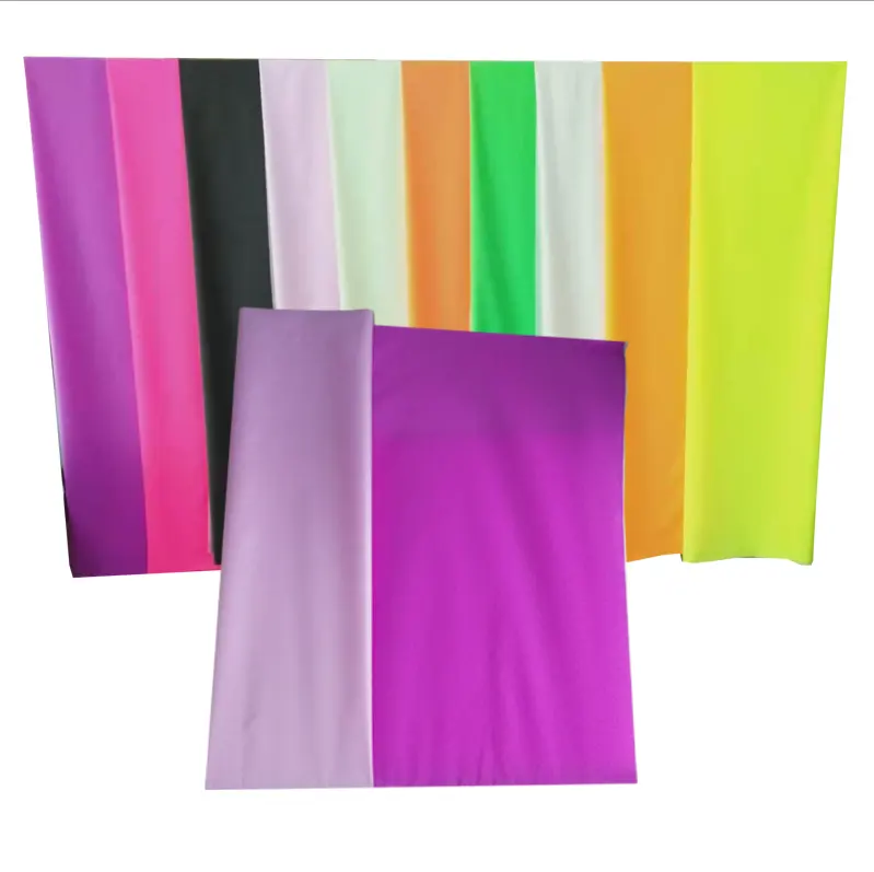 En471 Hi Zichtbaarheid Waterdicht 100% Polyester Plain Soft Reflecterende Custom Fluorescerende Kleur Stof Voor Mode Sport Kleding
