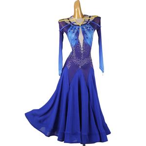 Nouvelle robe de <span class=keywords><strong>danse</strong></span> en soie/coton pour Valse, <span class=keywords><strong>Foxtrot</strong></span>, Quickstep, Ballet, Robe de soirée, Tenue de concours de <span class=keywords><strong>danse</strong></span> standard internationale MQ426 - Product Image 1