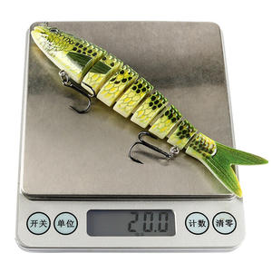 Neues Design Großhandel JM027 13cm 20g ABS Minnow Angel köder 8 Segment Multi Jointed Artificial Hard - Product Image 2