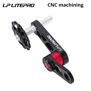 LP LitePro Durable alliage d'aluminium pliable dérailleur arrière extracteur de chaîne de vélo tendeur de chaîne roue de guidage pour vélos pliants - Product Image 2