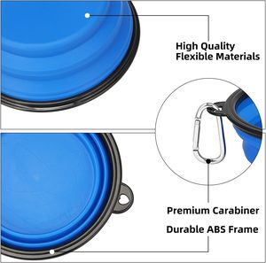 Bols pliables en silicone pour chien et chat, 2 en 1, en plastique PP, bols pliables pour nourriture et eau pour animaux de compagnie - Product Image 4