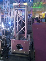 Système de support au sol pour tour de levage en treillis d'aluminium, bloc de manchon de treillis d'éclairage de scène, base en X, hauteur personnalisée pour la rigging d'événements et de concerts