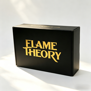Boîte d'expédition noire personnalisée avec logo en feuille d'or, boîte en carton ondulé <span class=keywords><strong>pour</strong></span> l'emballage de bijoux, boîte d'expédition en film mat <span class=keywords><strong>pour</strong></span> les petites entreprises - Product Image 6