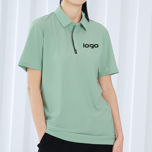Polo ajustado de nueva temporada, cuello levantado, patrón en relieve personalizado, malla transpirable, uniforme de equipo antiarrugas, Polo - Product Image 4