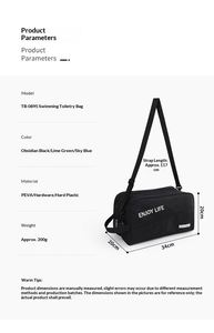 Petit sac de sport portable pour la gym et la natation, étanche avec séparation sec/humide en PEVA pour hommes et femmes - Product Image 4
