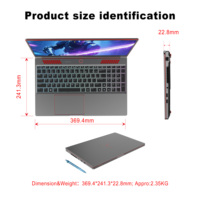 Grosir Pabrik Laptop Gaming Pelajar 16.1 Inch Core 8GB 16GB RAM 256GB 512GB SSD 144Hz Panel IPS OEM Kembali ke Sekolah